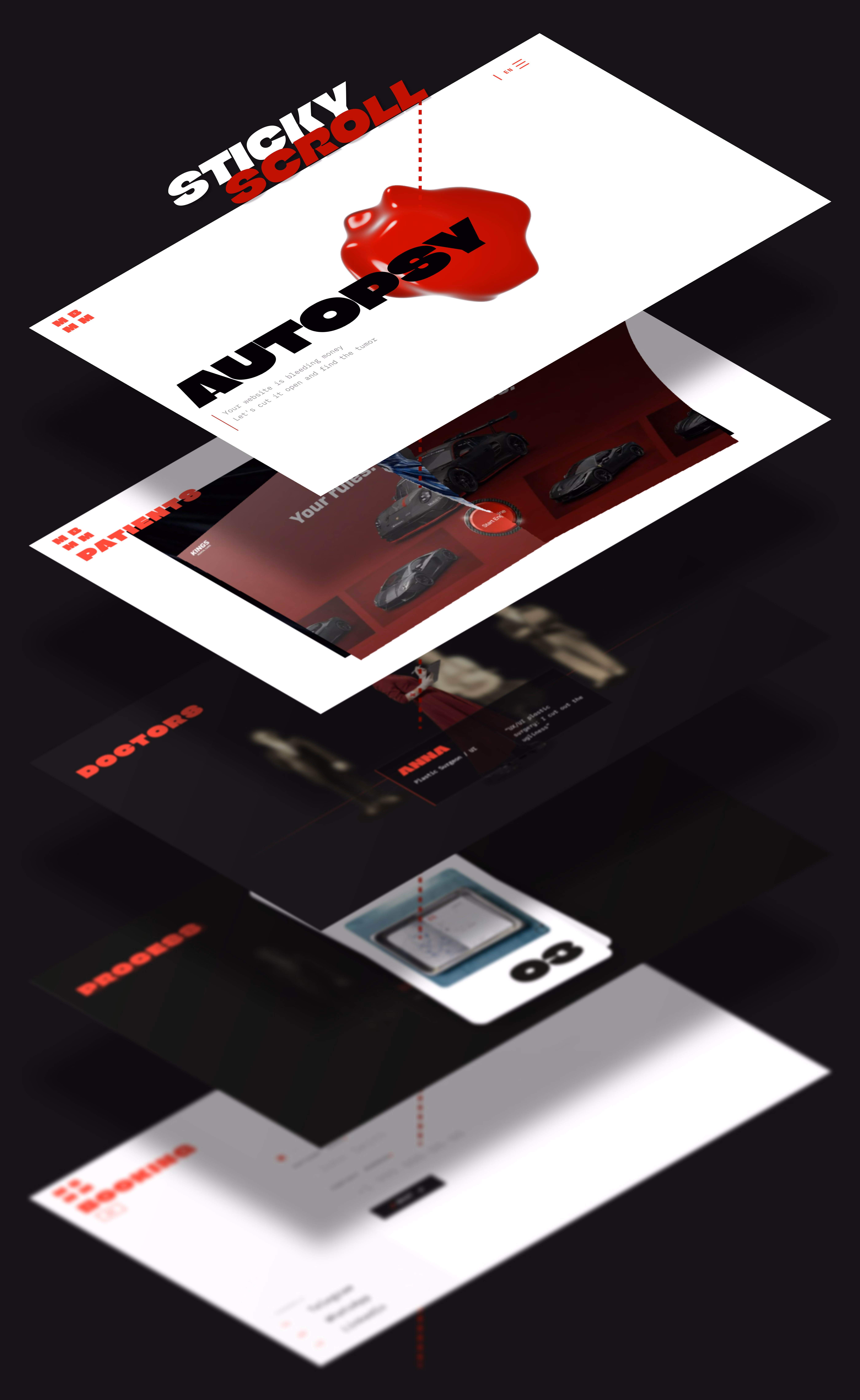 MADE BY MAD MEN concept sketch, vertical format